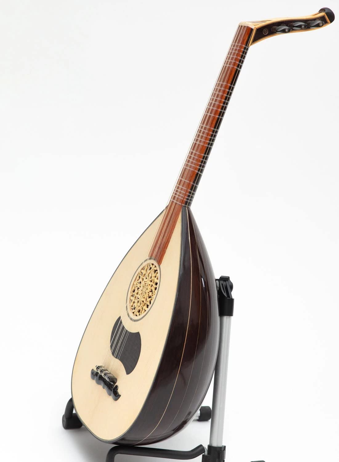 Tastiera professionale turca Lavta Wenge Wood & Ebony, Liuto Lauta fatto a mano