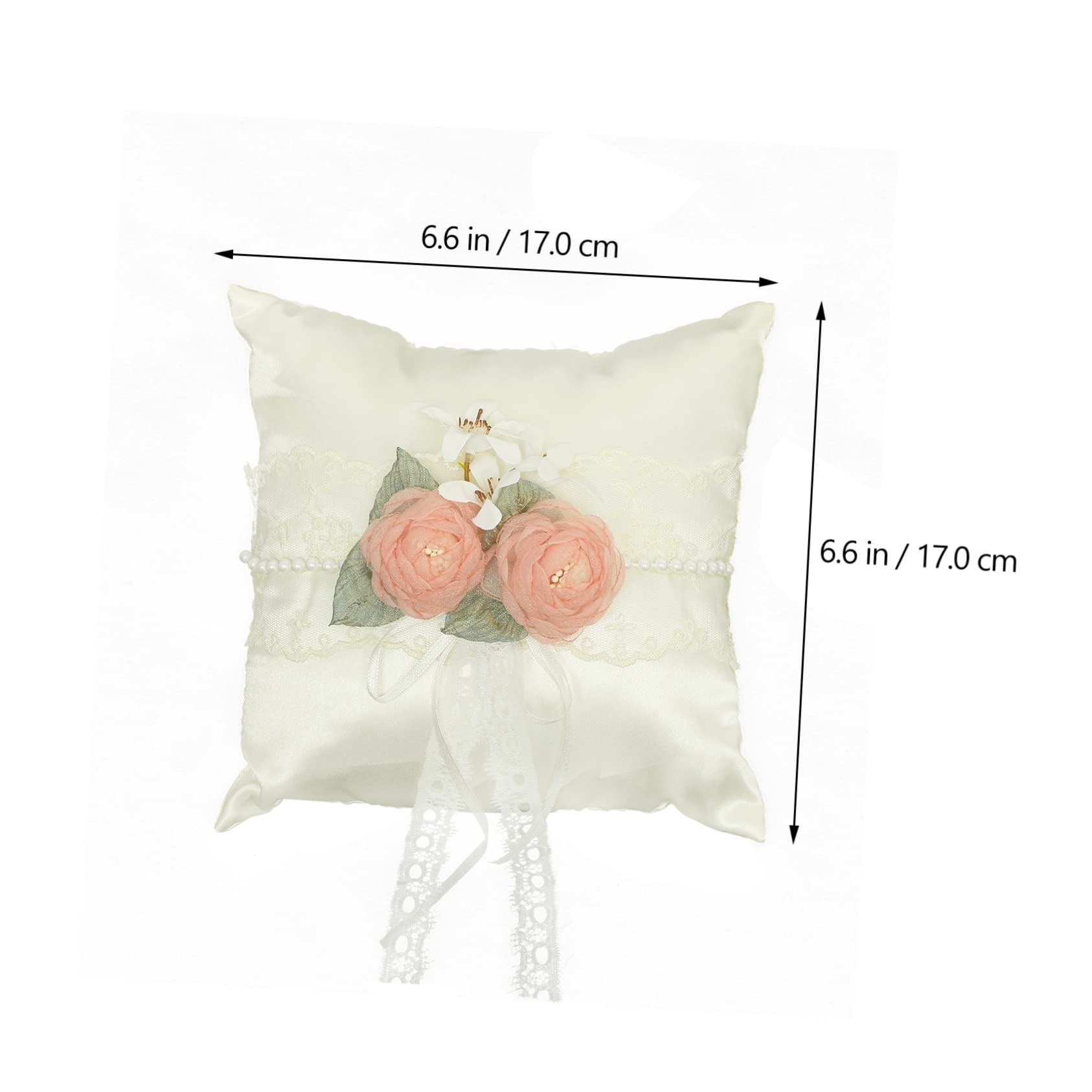 MAGICLULU 5 Pz cuscino ad anello decorazioni rustiche per matrimoni cuscino portafedi Nozze cuscino fiore portafedi matrimonio arredamento cuscino per anello di fidanzamento stoffa