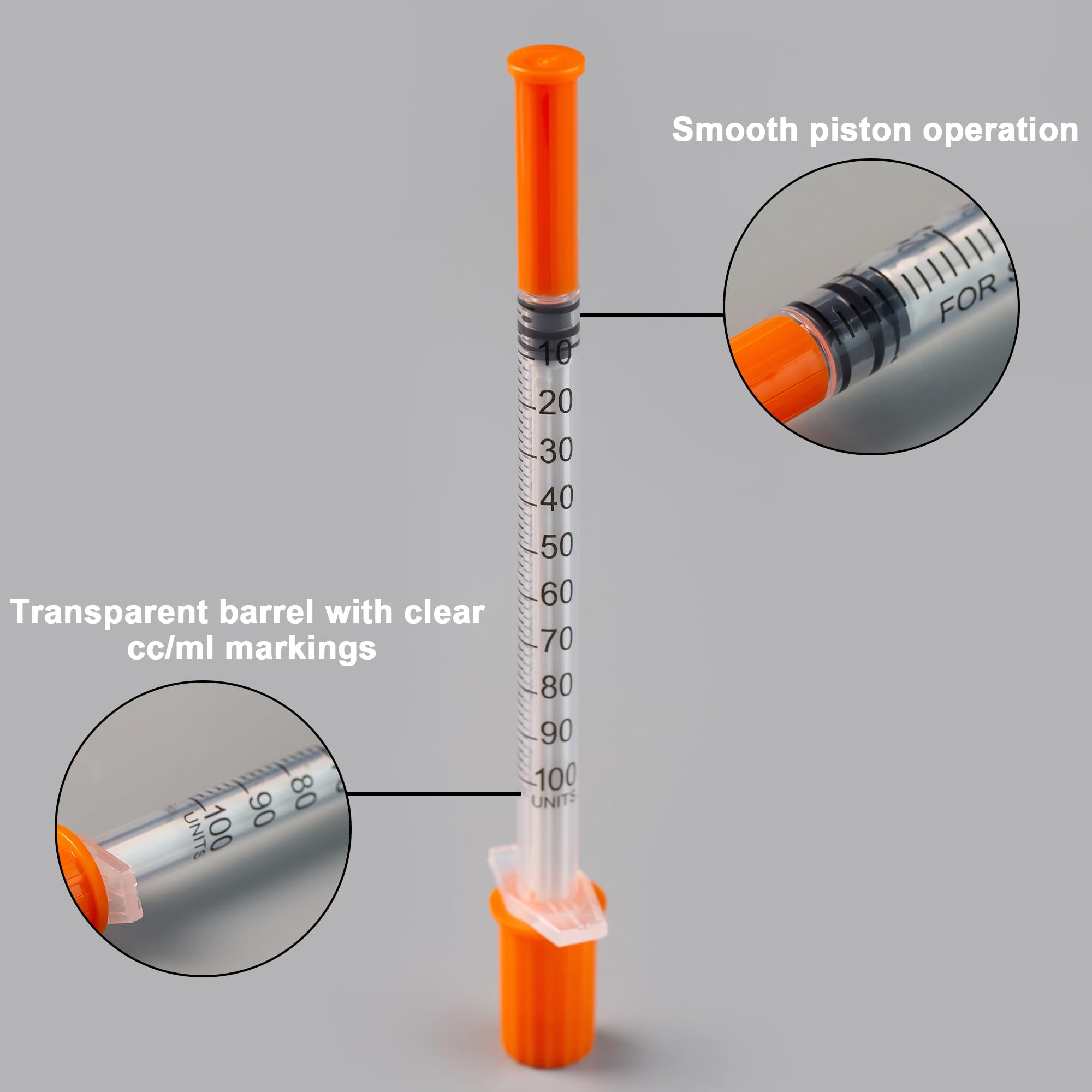 U-100 27G 1cc Syringes with 1/2 Inch-13mm (100Pack) — Amazon image 5