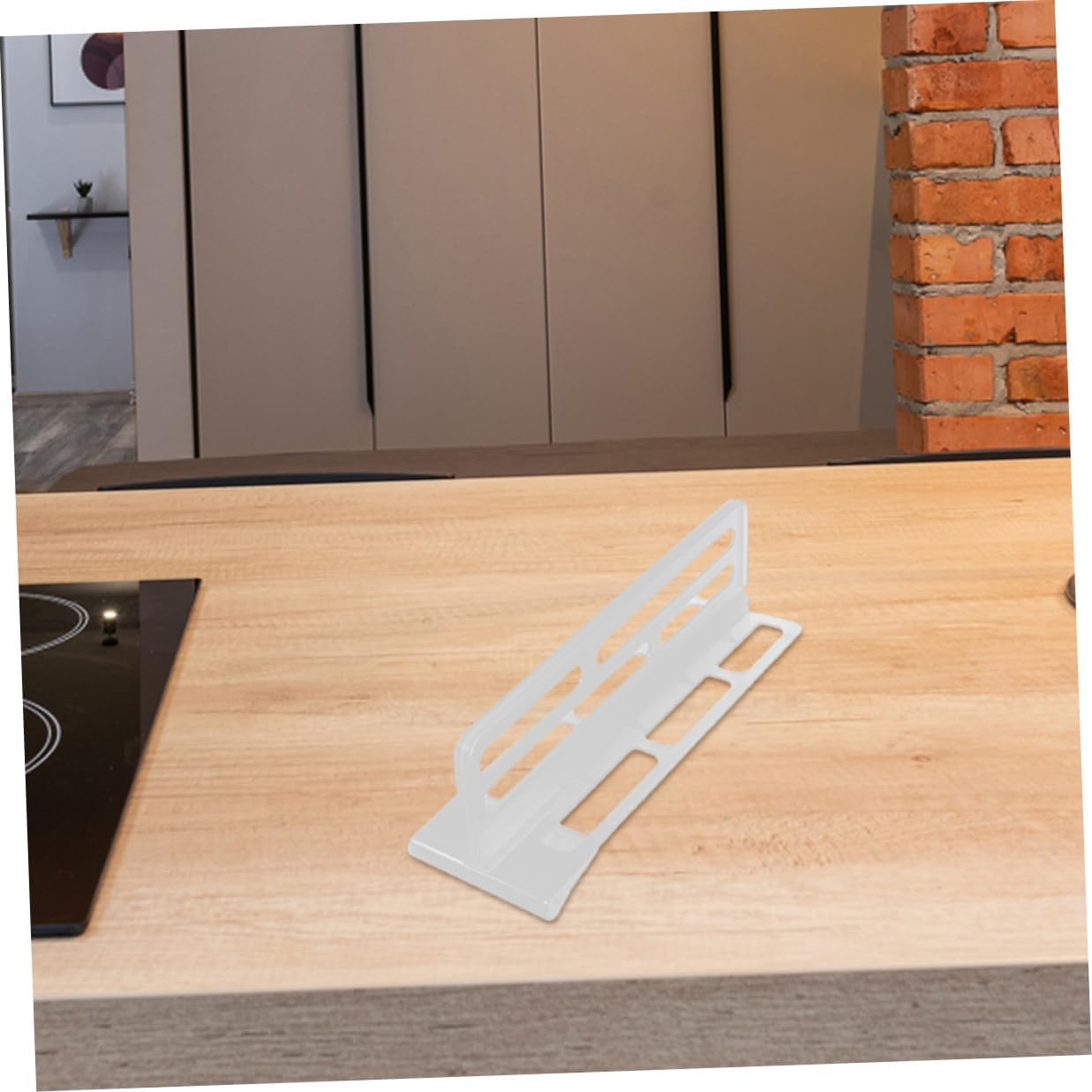 6pcs Adjustable Refrigerator Compartment Dividers Clips, Sturdy Plastic Fridge Organizer Plates for Food and Drink Storage, Space-Saving Kitchen Refrigerator Storage Separator Set