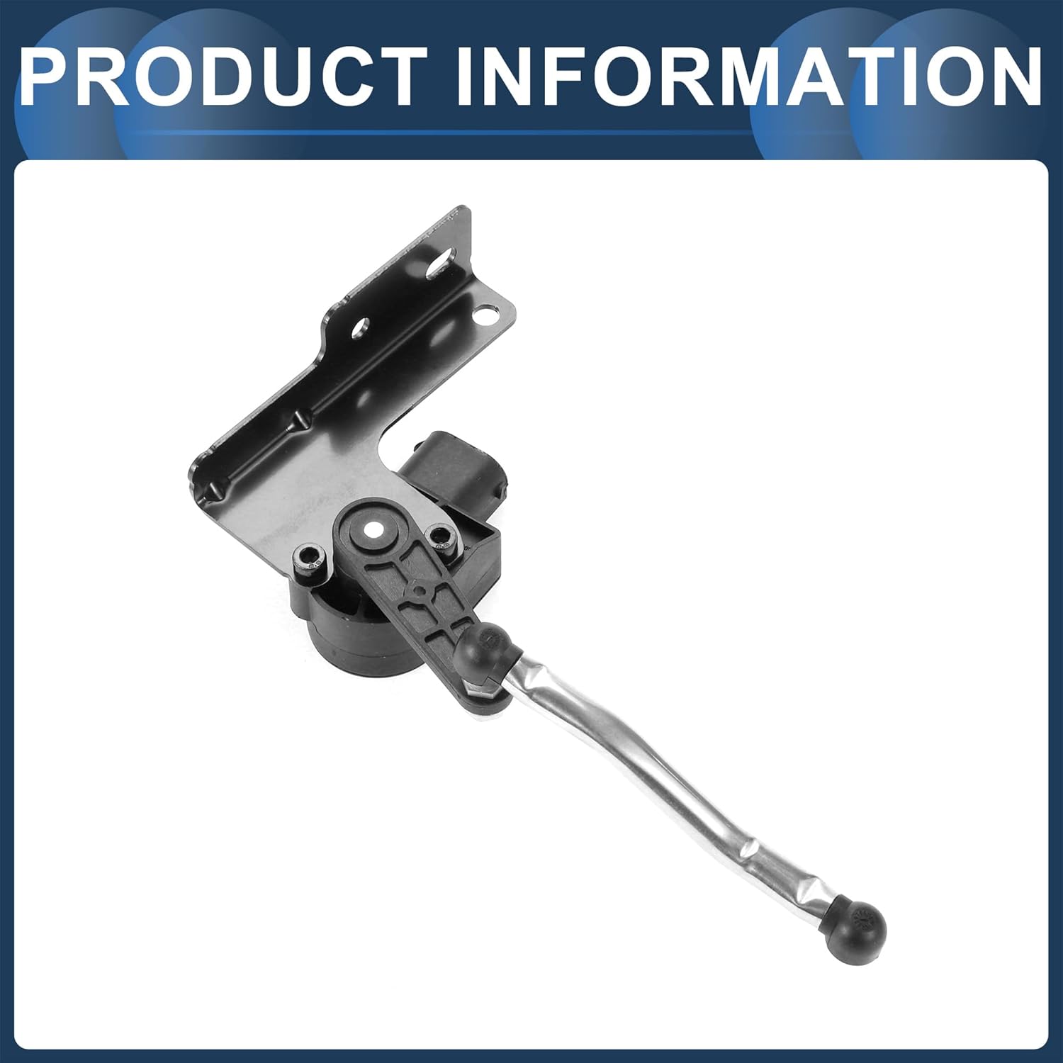 Air Suspension Ride Height Level Sensor, Front Right Height Level Sensor No.56029594AC for Ram 1500 2013 2014 Black, 1 Pc