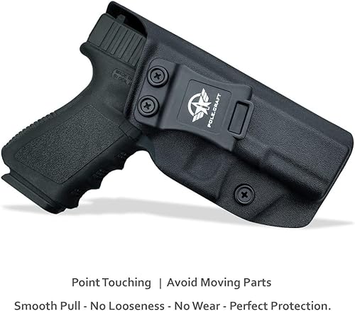 Miniatura 2 de Funda G19, funda IWB Kydex compatible con Glock 19 19X 25 44 45 (Gen 1-5) y pistola Glock 23 32 (Gen 3-4) - Transporte oculto en la cintura interior