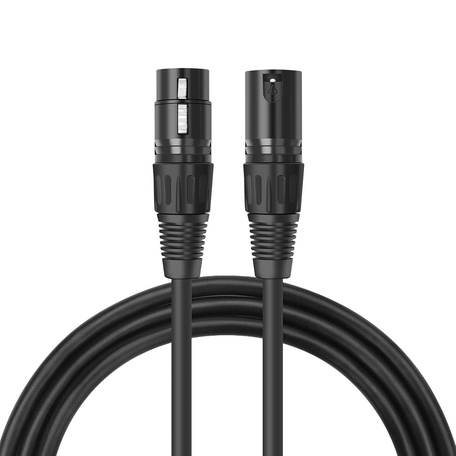 XLR Cable, (2 Pack 15 Feet) XLR Male to XLR Female Microphone Cable, for Mic Mixer, Recording Studio, Podcast- Black