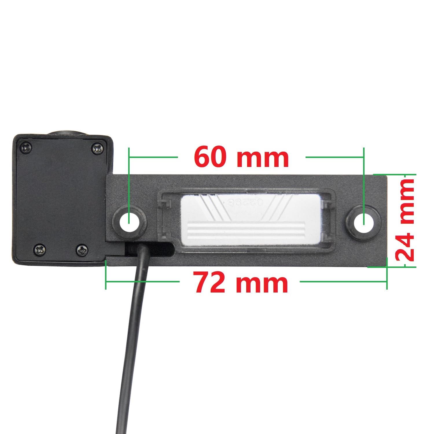 Telecamera retromarcia integrata nella luce della targa, Misayaee Telecamera posteriore adatta per Caddy MK4 Golf R32 Passat B5 B6 Golf IV/Plus Sharan T5