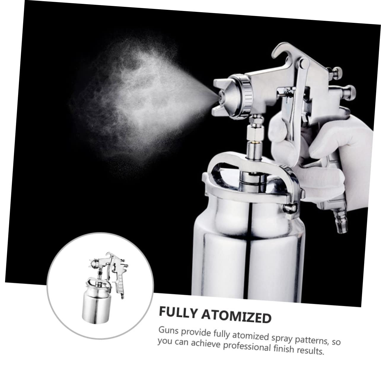 Tofficu 1pezzi Spruzzatore Aerografo Per Verniciatura Auto e Massima Atomizzazione e Controllo Del Strumento Professionale Per Finiture Alta