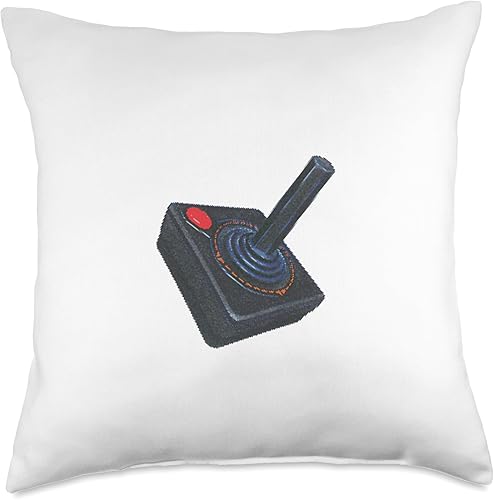 pew pew retro arcade video game nostalgia company PEW Retro 1980s 8 bit Classic Arcade Video Game Monsters Throw Pillow, 18 x 18, multicolor