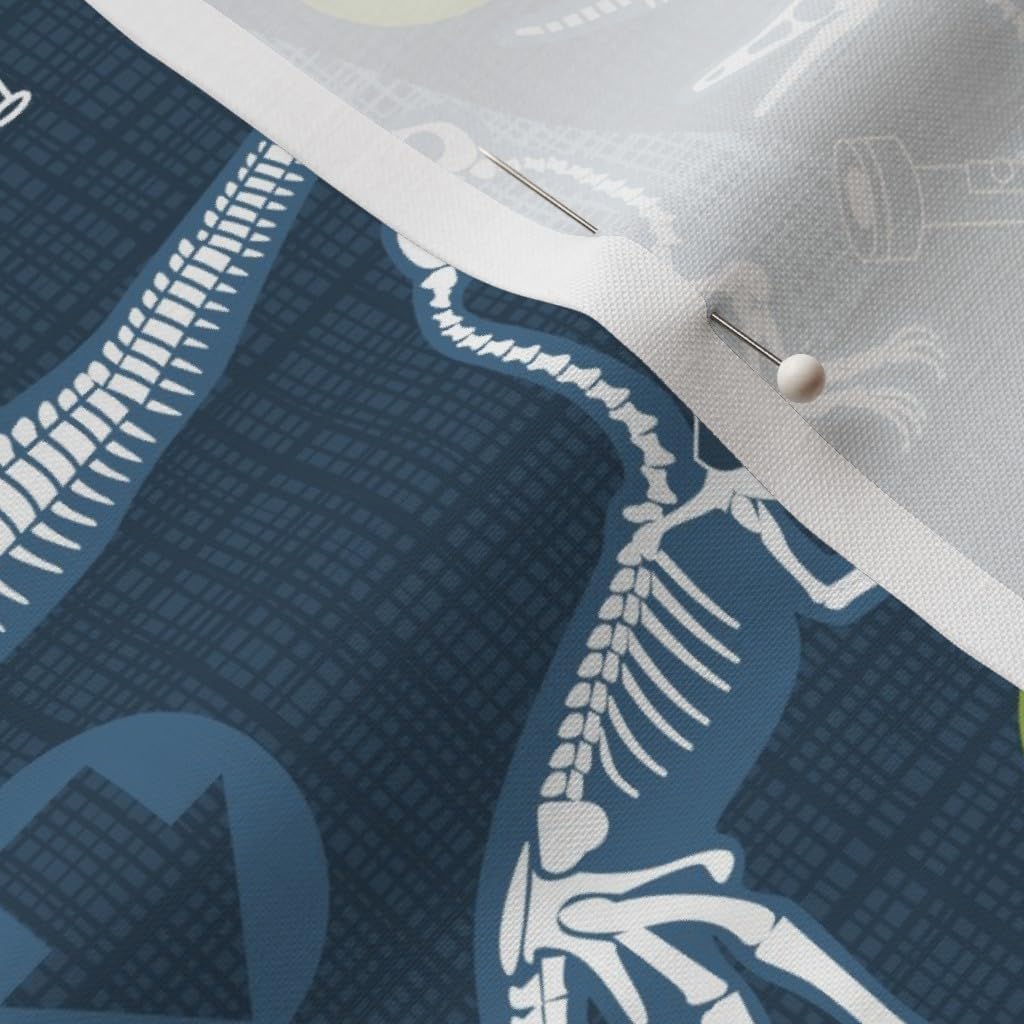 Spoonflower Fabric - Dinosaurs Fun Prehistoric Dino Boys Bones Printed on Petal Signature Cotton Fabric by The Yard - Sewing Quilting Apparel Crafts Decor