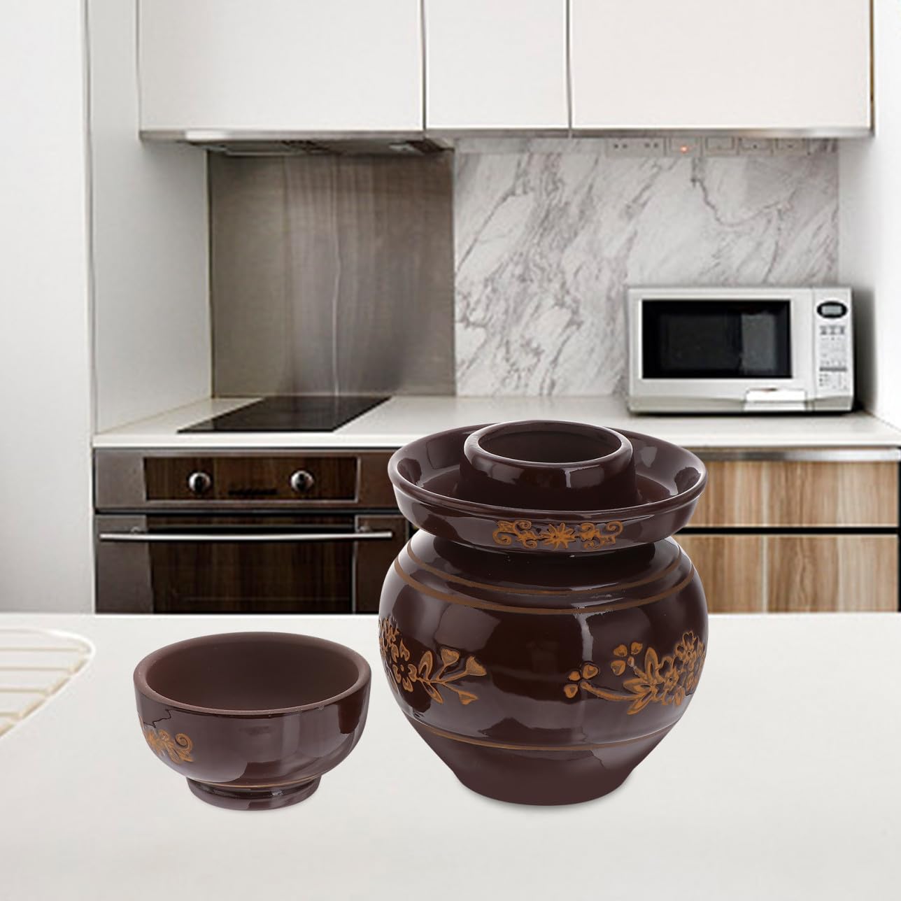 1 Szt Kimchi Altar Słoiki Do Kiszenia Kiszonej Kapusty Słoik Ceramiczny Pojemnik Kuchenny Słoik Ceramiczny Pojemnik Do Przechowywania Żywności Słoiki Do Przechowywania Żywności