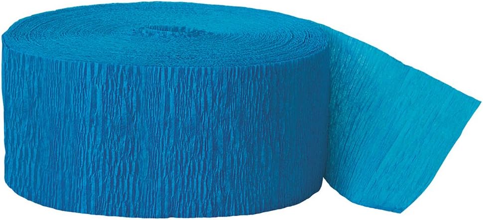 81ft Turquoise Crepe Paper Streamers