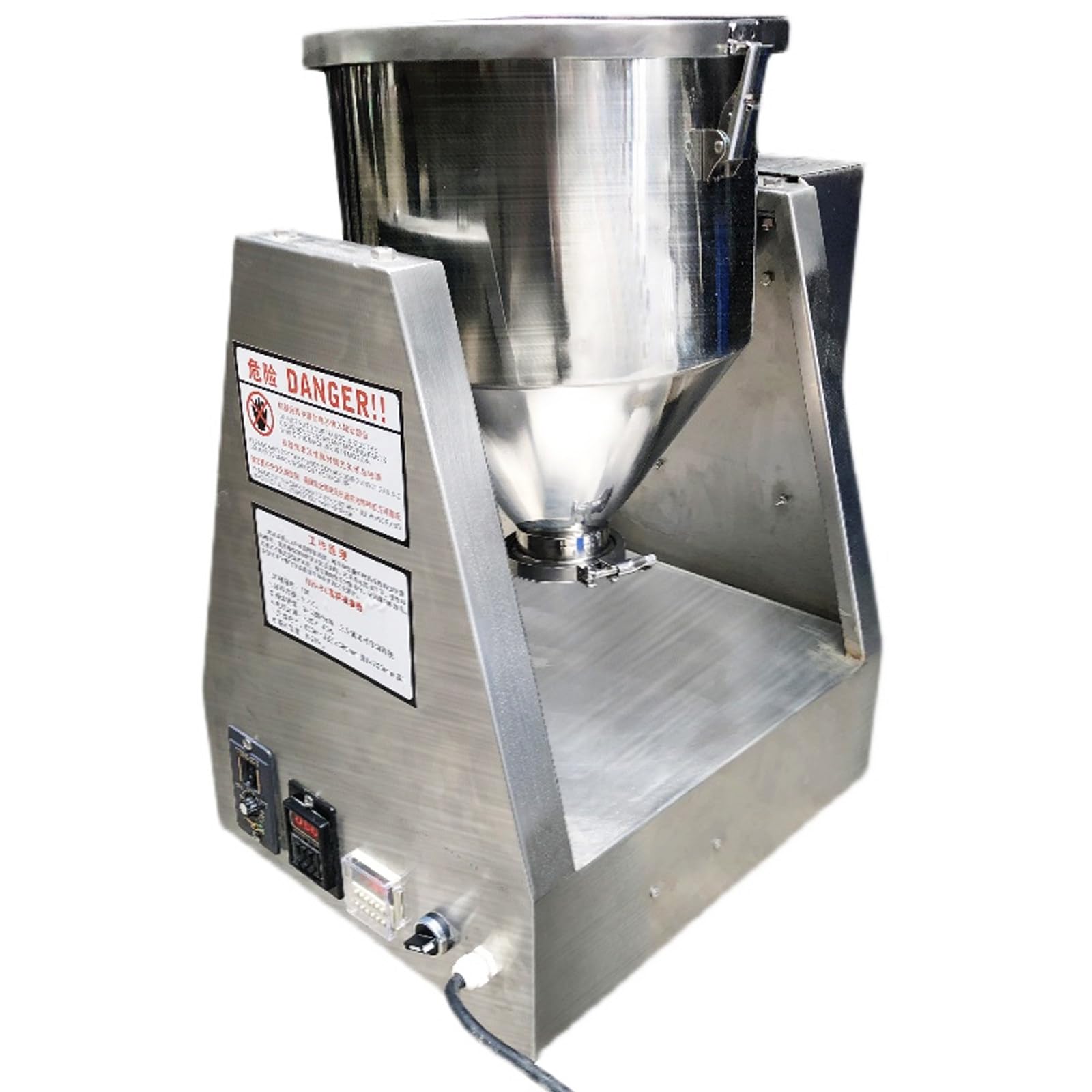 Mezclador De Polvo Seco, Mezclador De Partículas, Mezclador De Tambor Acero Inoxidable 304, Grado Alimentario, Fácil Limpieza, para Laboratorio E Industria 10L
