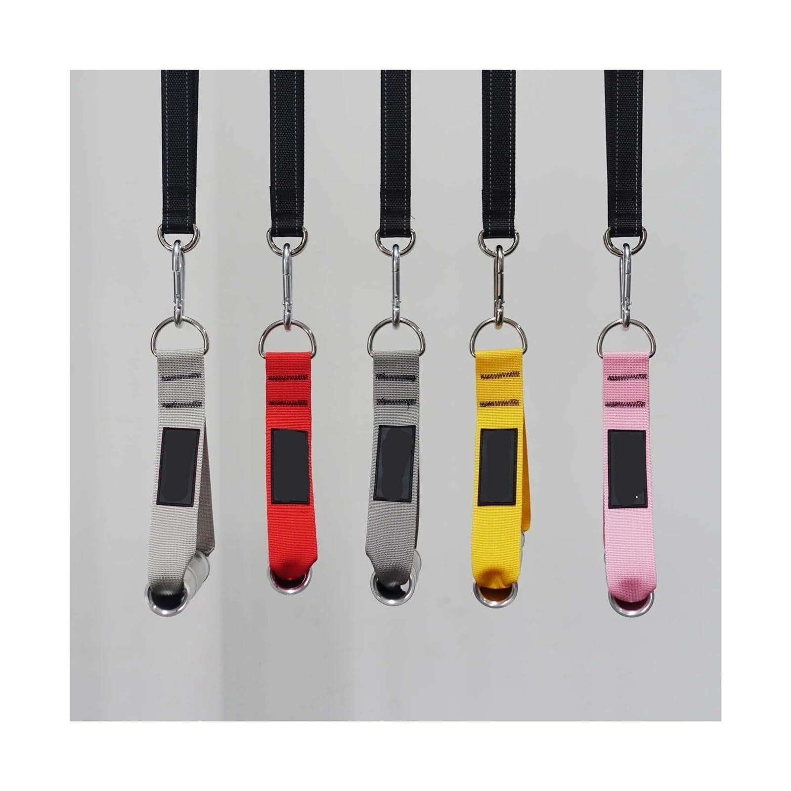 Maniglie per bande di resistenza Maniglie da palestra in metallo da allenamento Impugnatura in lega di alluminio resistente con borsa con gancio for accessori for fasce di resistenza con attacco for m