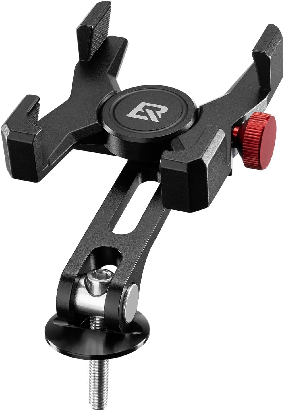 ROCKBROS Bike Phone Holder, Aluminum Bike Phone Mount Holder,Handlebar Mounted Cell Phone Holder for 4.7-7.1 Inch Phones Headset Cap Mount