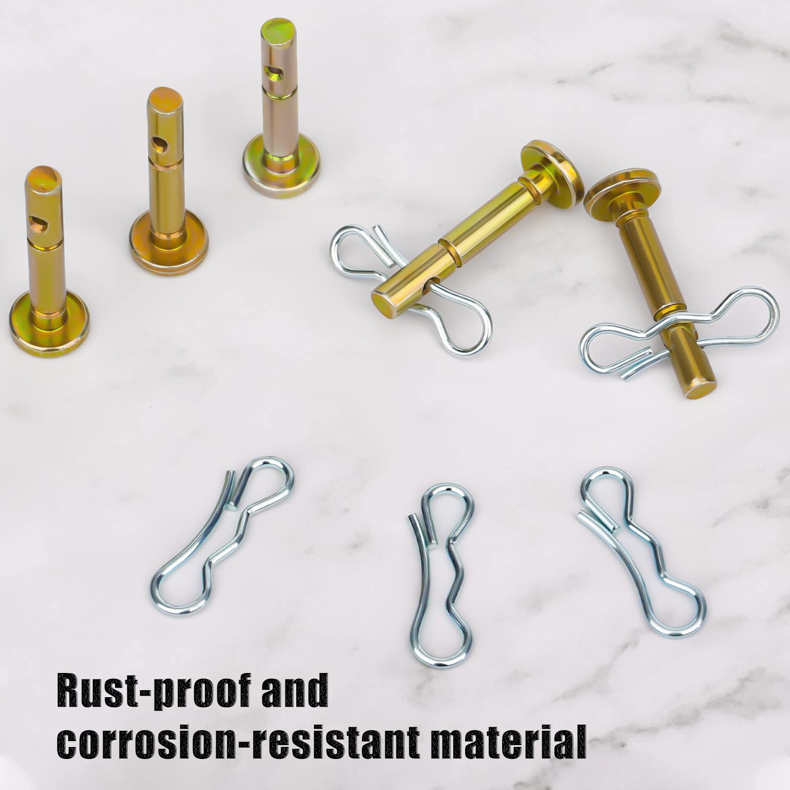 SAVITA 5 Szt. 1,3x0,6x4,1cm Kolek Scinany i 5 Szt. Zawleczek Shear Pin Czesci Zamienne do Cub Cadet 738-04124A 714-04040 Odsniezarka MTD Craftsman Cub Cadet