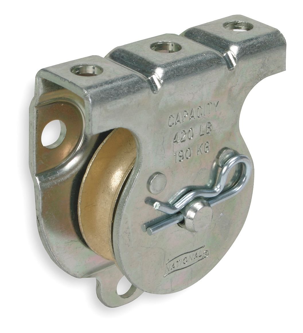 Wall/Ceiling Mount Pulley, Zinc