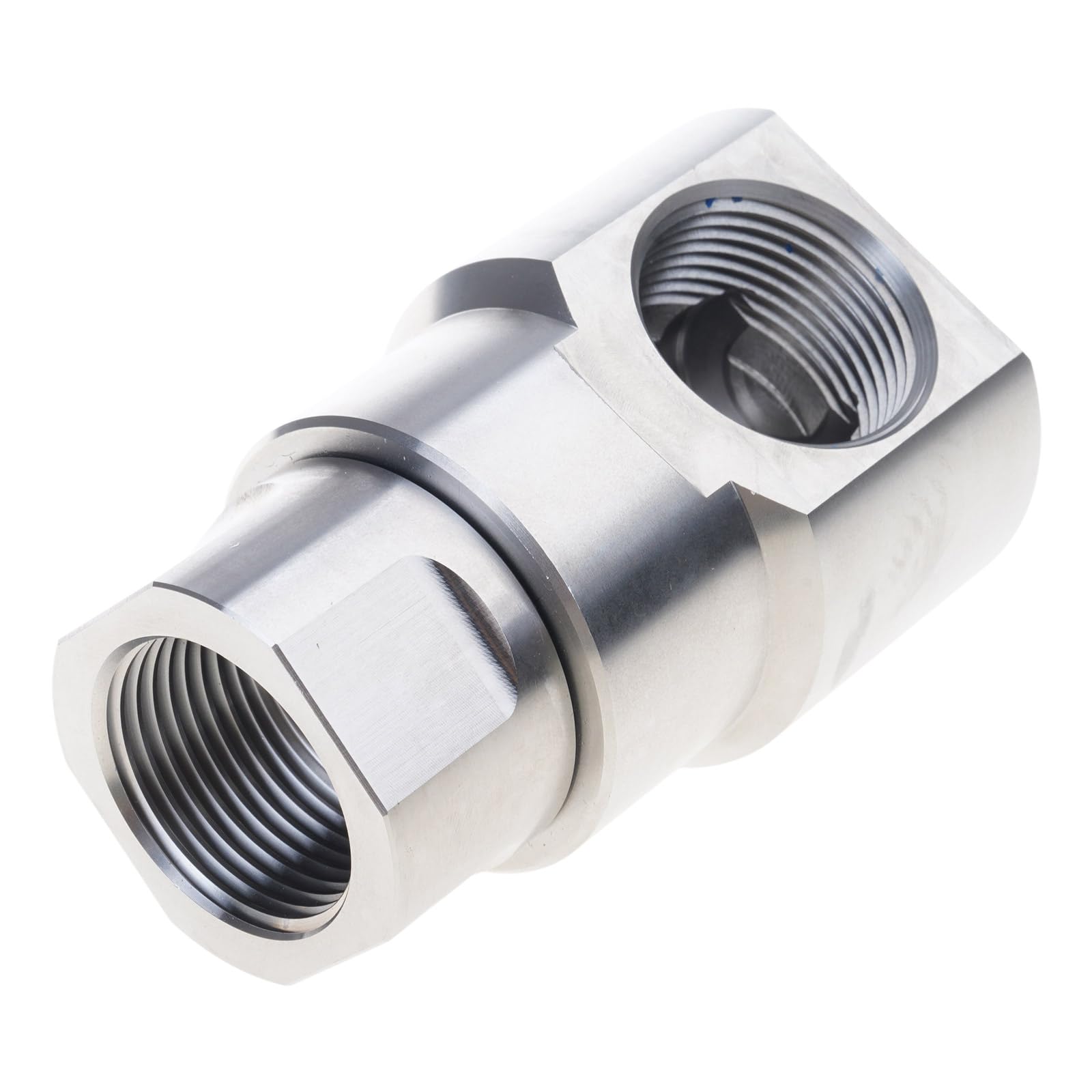 Stainless Steel Rotary Swivels Adapter 1Inch Female High Pressure Hoses Reel Swivels Hose Reel Component Fittings and Remove Air Hose