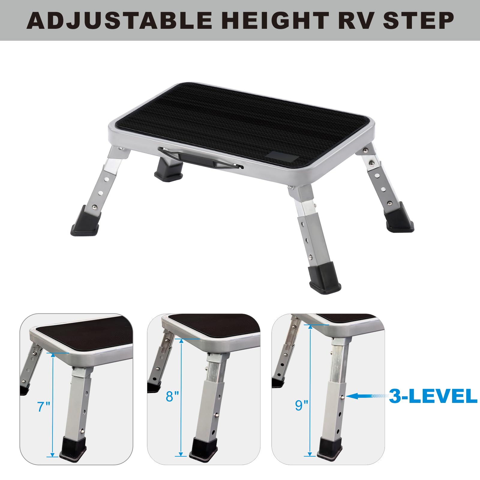 Step Stool For Rv Snapklik.com : SHADEPLUS RV Steps,Foldable Step Stool, Height ...