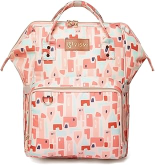 VISMIINTREND Customized Diaper Backpack for Mother for Travel | Maternity Nappy Bag | Large Baby Diaper Bag | Diaper Bag for New Born Baby | Hospital Bag for Women | Baby Shower Gift for Mom
