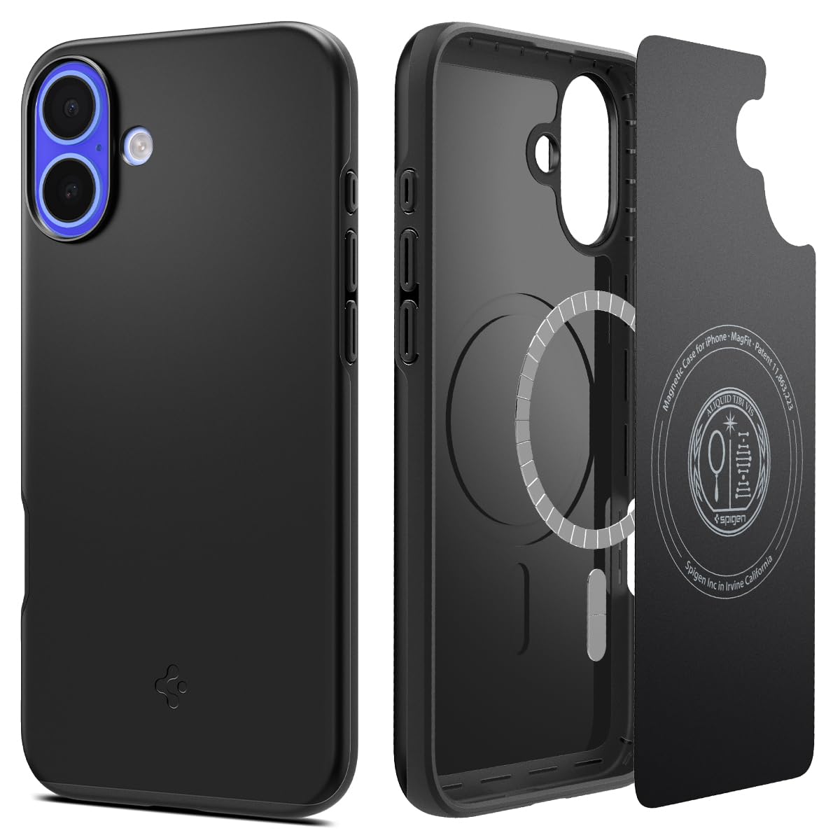 Spigen Thin Fit Magfit Back Cover Case Compatible with iPhone 16 Plus (TPU + Poly Carbonate | Black) (B0D21L3W1T) Amazon Price History, Amazon Price Tracker