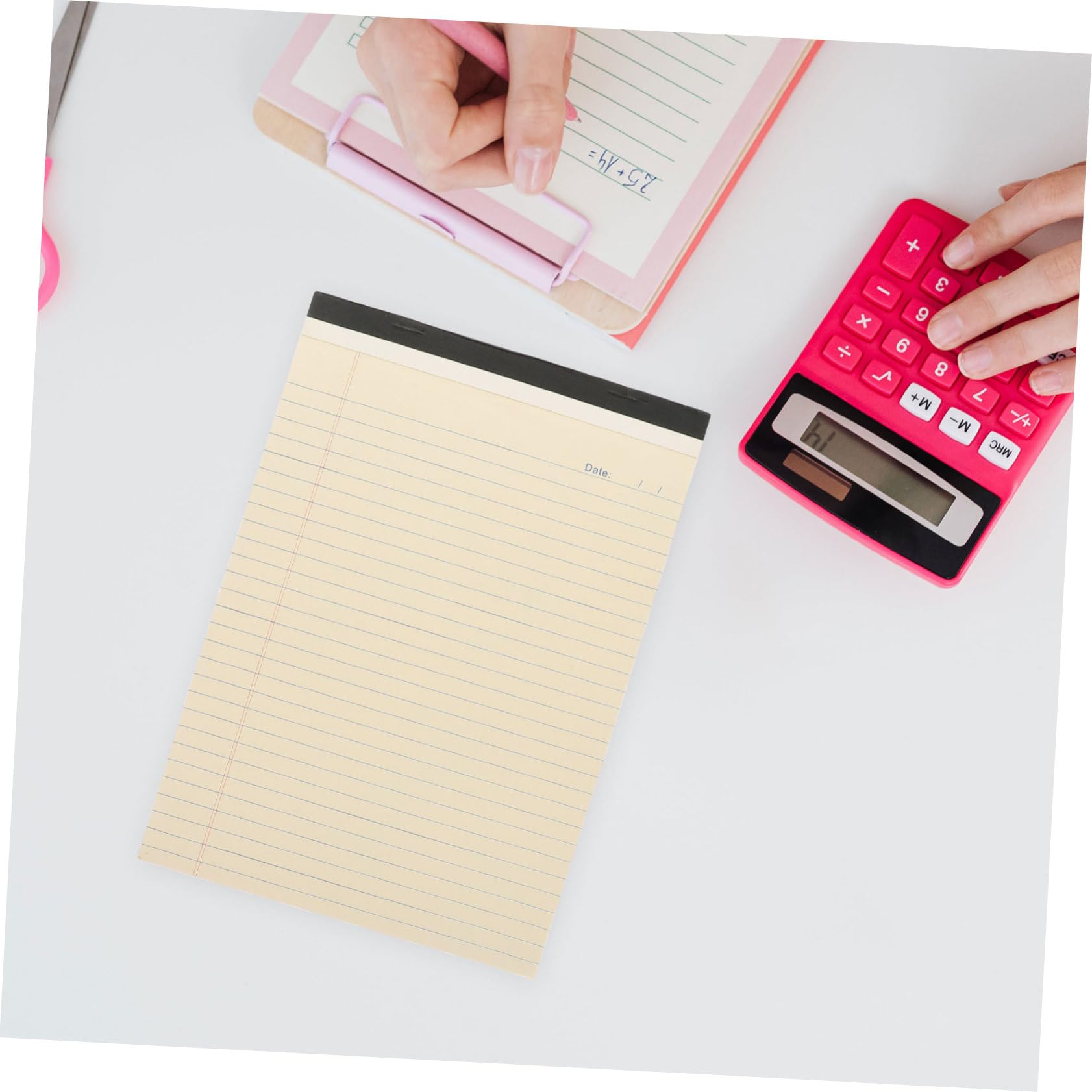 4 Sztuki Legal Notepads Tearable Lined Notebooks Lightweight Office School Memo Pads for Daily To-do Lists And Notes
