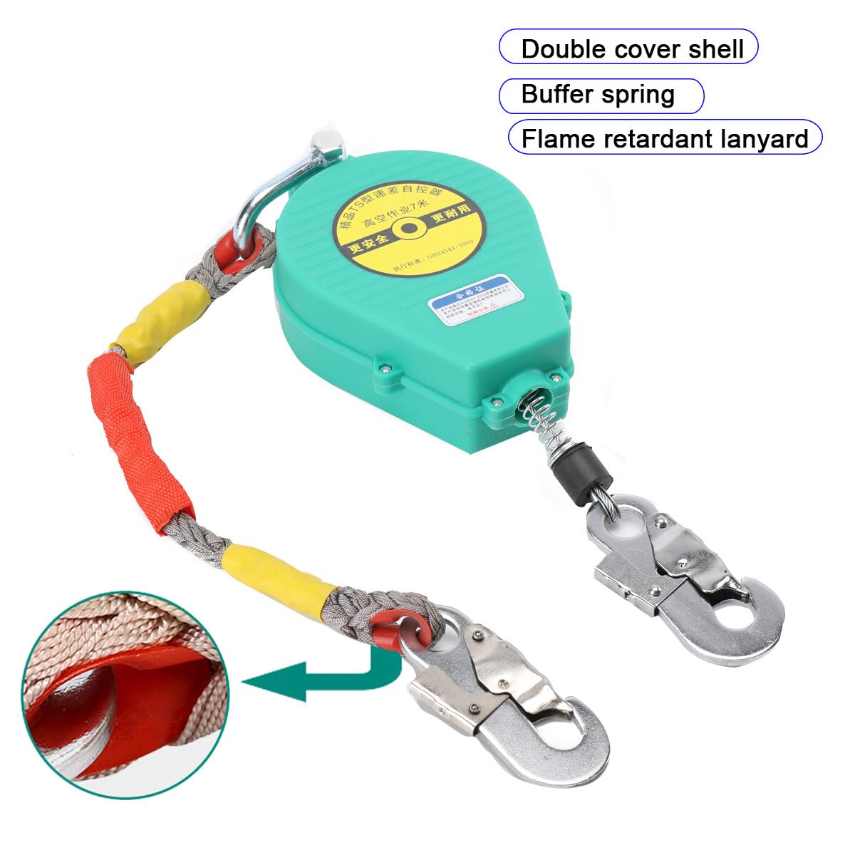 Self Retracting Fall Arrest Lifeline - 23ft -7