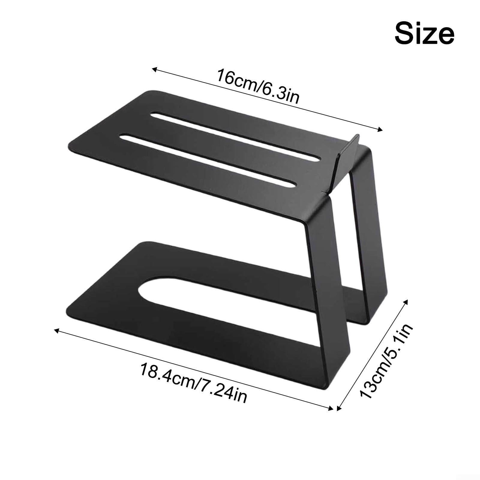 Supporti Altoparlanti Desktop Coppia Neri 16x13cm
