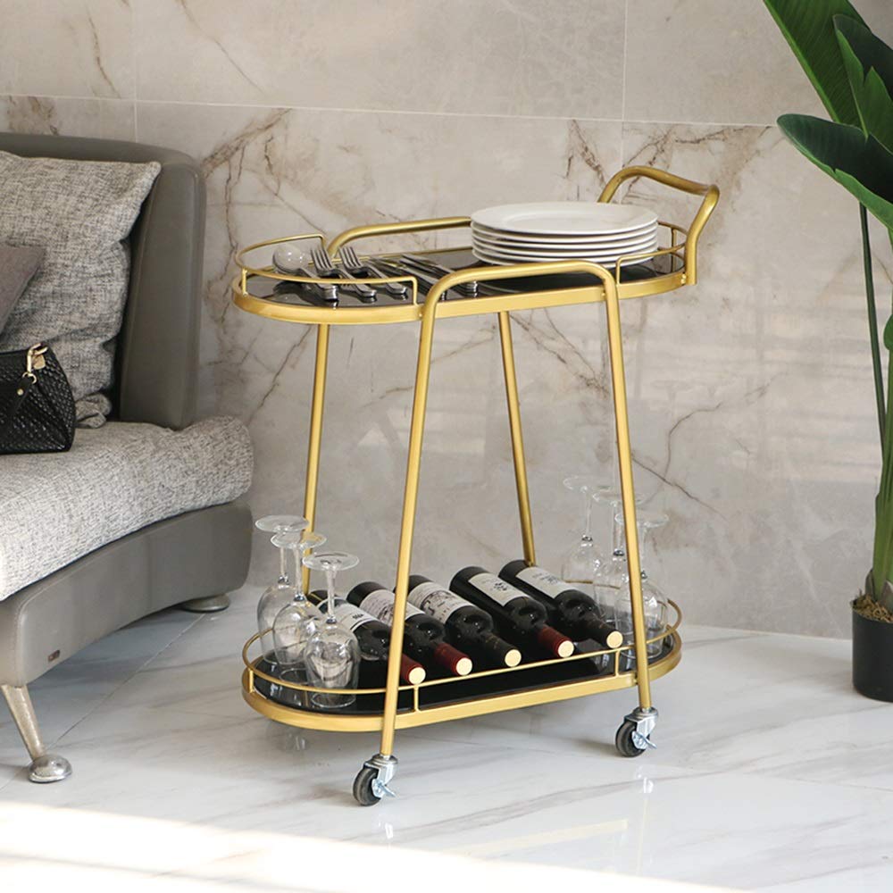 d Chariot de salle à manger en métal pour cuisine, service de bar, chariot de service Beau Salon Utili Cart – Slish & Versatile Home nizer