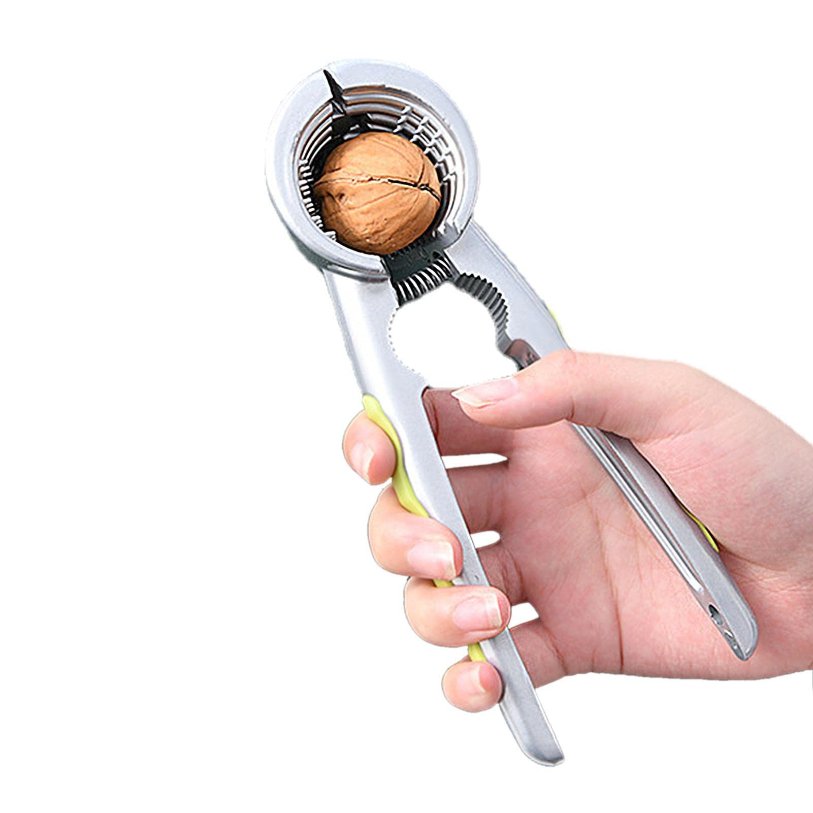 SmileshineyWalnut Cracker Tool | Heavy Duty Chestnut Opener Plier | Nut Tongs with Non-Slip Handle for Hazelnuts Walnuts Almonds Pecans