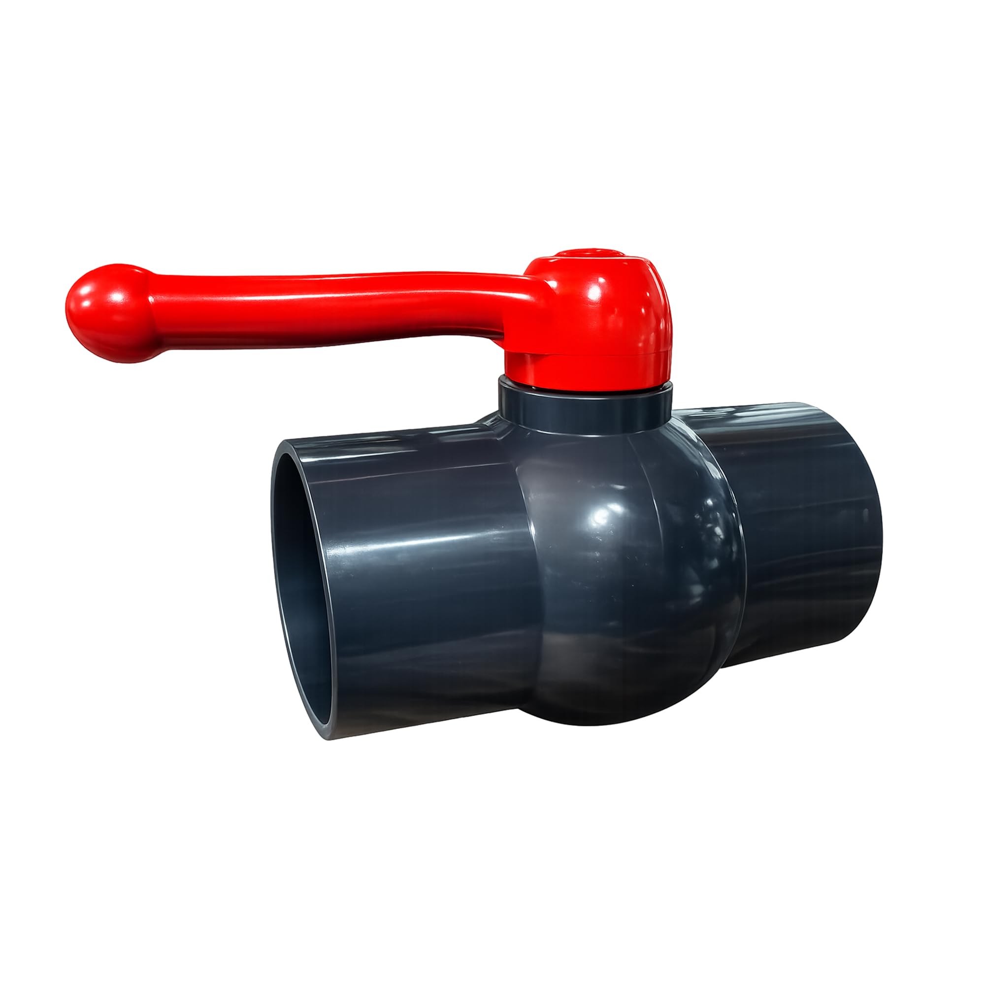 ERA - Válvula de bola compacta de 3 pulgadas, resistente SCH 80, PVC de grado industrial, puerto completo, válvula de cierre duradera para fontanería y riego
