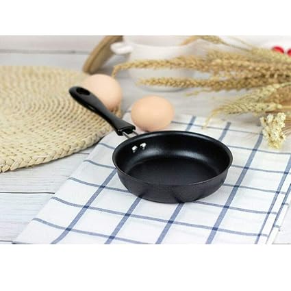 PRAV 1pc Non Stick Small Iron Frying Pan Egg Fry Skillet Scratch Resistant 12cm