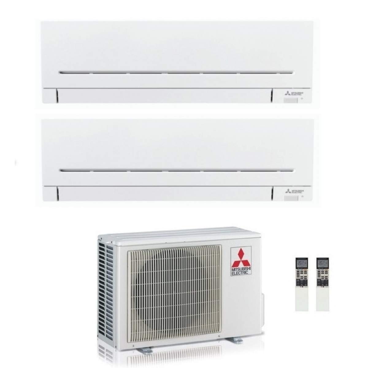 Climatizzatore Dual Split 12+12 Btu, Inverter con Pompa di calore, Gas R32