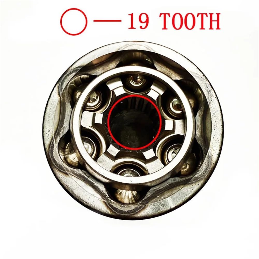 CF500 X5 X6 Giunto CV esterno 18/27 denti Stivale in gomma for albero motore anteriore adatto for CF 500 600 625 Goes 520 9010-270140-1000(19 Teeth)