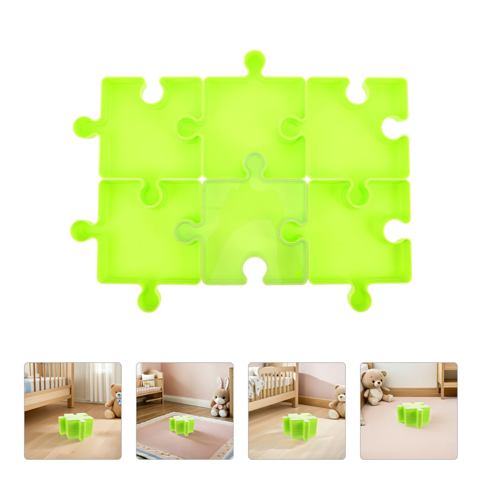6pièces Plateaux De De Puzzles pour Garçon Fille Boîte à Puzzles avec Couvercle Empilables pour Maison Réutilisable