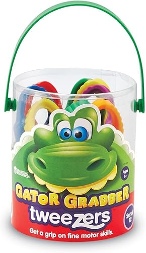 Miniatura 3 de Learning Resources Pinzas de agarre Gator  12 piezas pinzas de motor fino para niños de 2 años juguetes de aprendizaje para niños pequeños