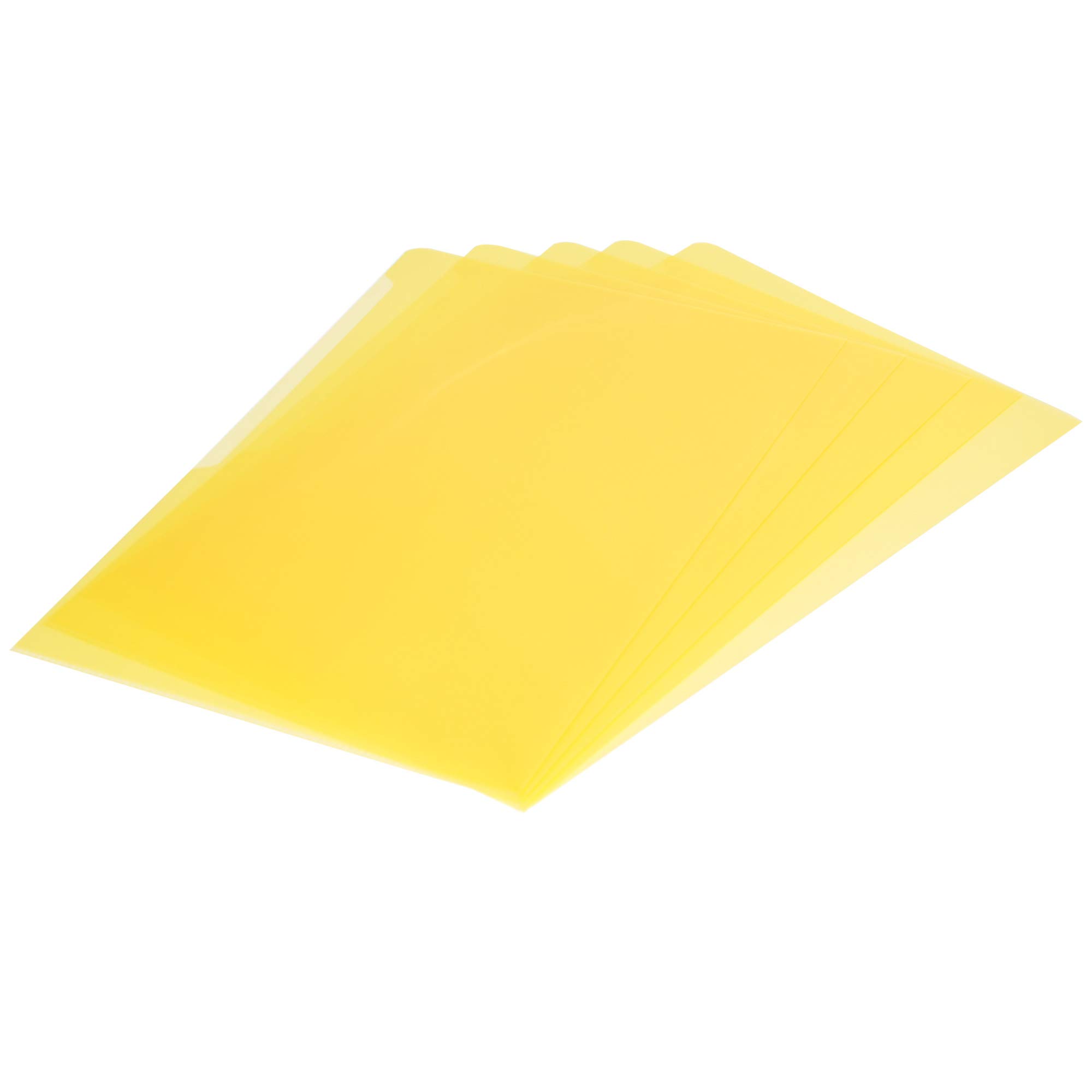 Durable Clear Folders, A4 Size, Yellow, 50-Piece - DUCI2339-04