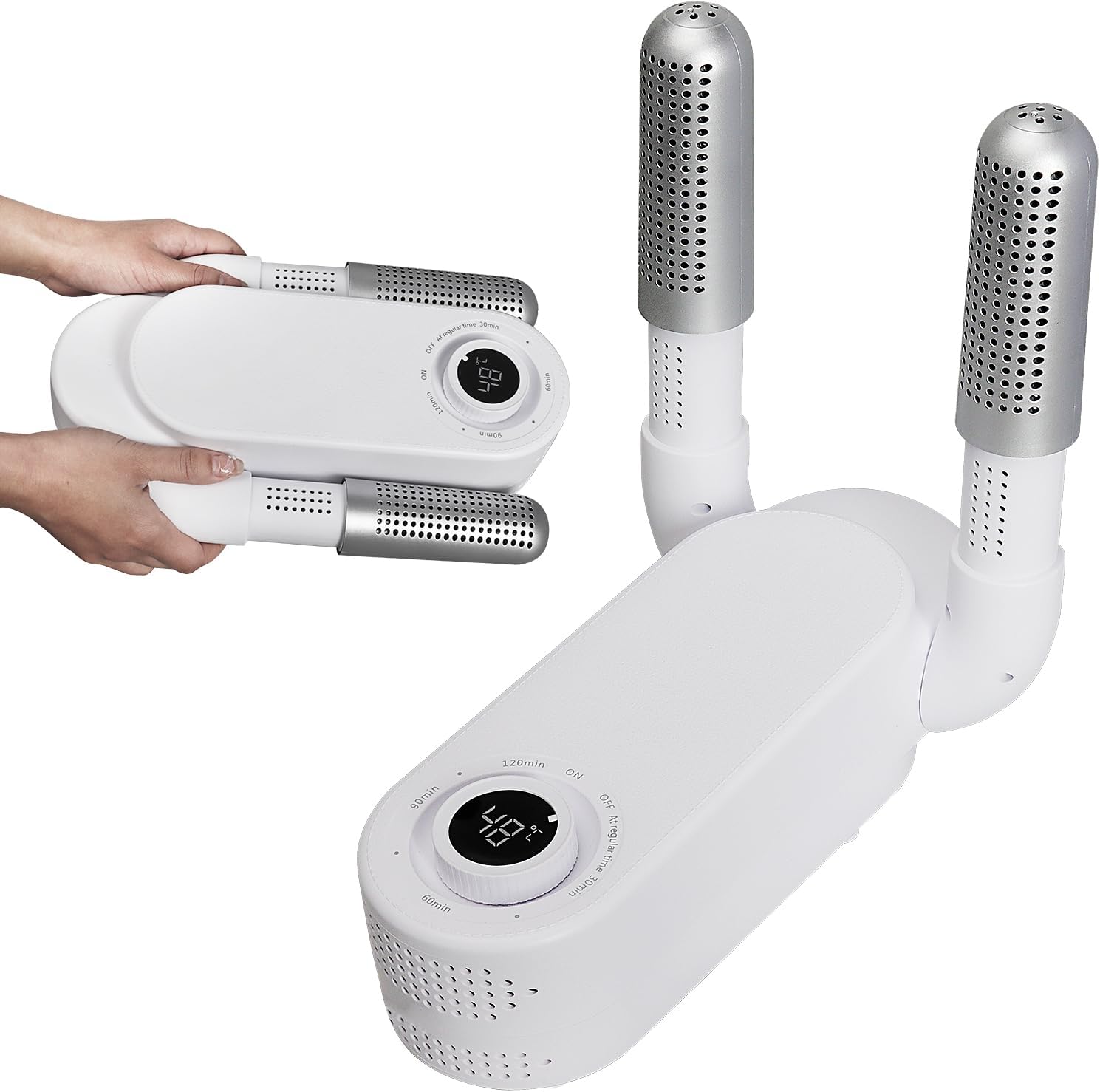 RemyQuom Compact Shoe Dryer with Heat Blower Ideal for