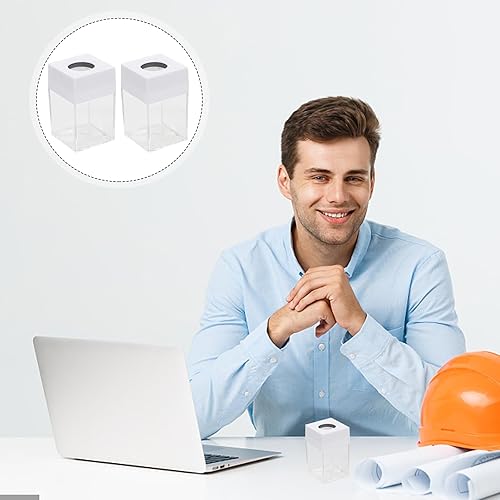 Miniatura 6 de Soporte para clip de papel, 2 unidades, soporte magnético para clips de papel, cajas dispensadoras, soporte de clip, organizador de escritorio para