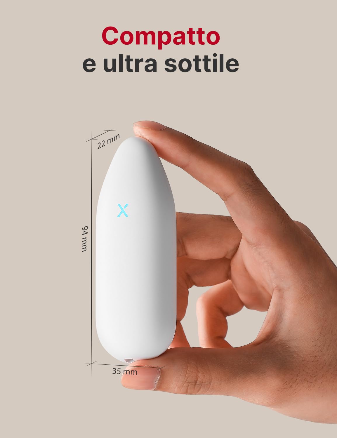 X-Sense Termometro Igrometro WLAN interno, richiede stazione base SBS50, monitoraggio temperatura e umidità via App, esportazione dati, 3 pezzi, STH51