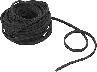 SOLUSTRE Window Screen Spline 20m Replacement Round Black Window Screen Retainer Spline Window Screen Repair Tool