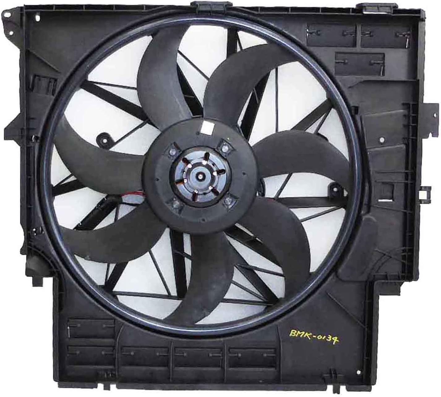 OE Replacement Dual Radiator and Condenser Fan Assembly BMW