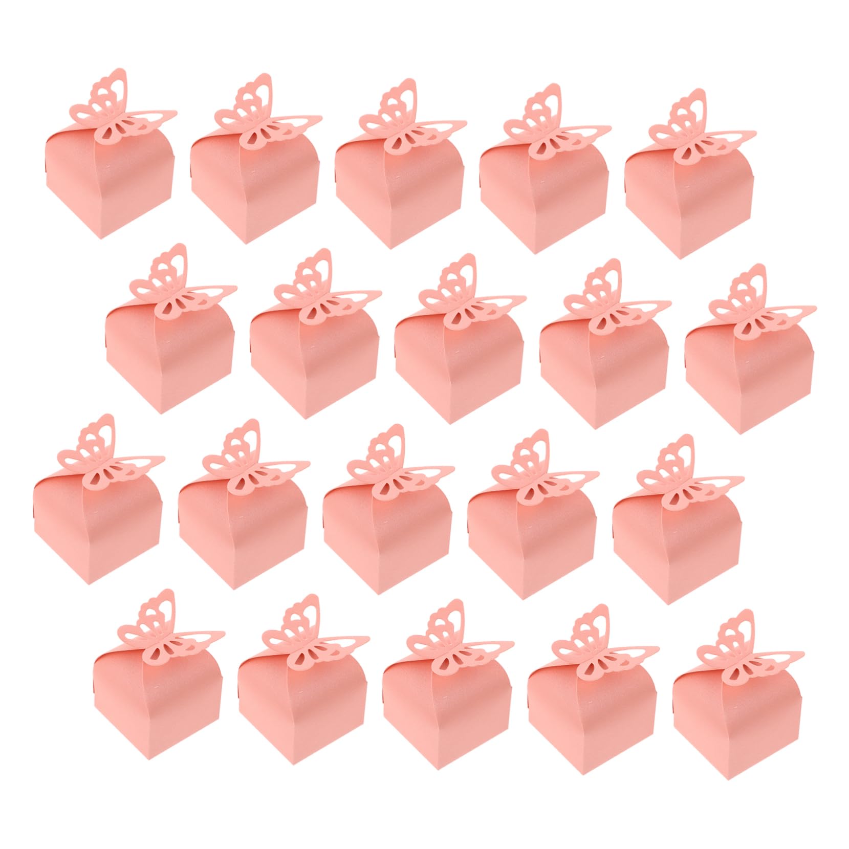 Beavorty Hollow-out Wedding Candy Boxes 50pcs Paper Craft Boxes for Present Wrapping Candies