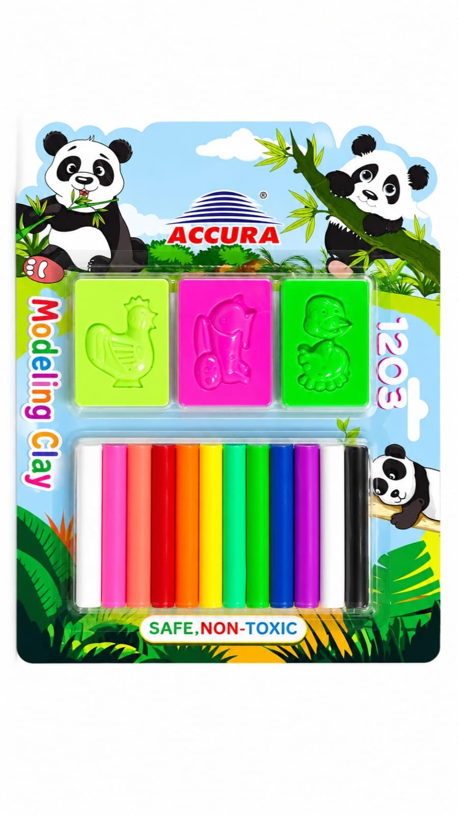 Modelling Clay, Non-Toxic Super Soft 12 Shades Modelling Clay