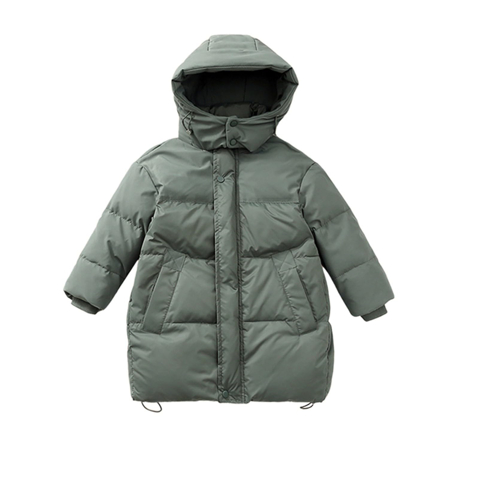 Piumino per ragazzi Bambini Inverno Caldo Piumino Cappotto Trapuntato Casual Outdoor Parka Capispalla Bambini Imbottito Addensare Comfort Snowsuit