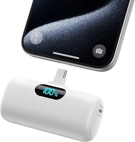 Mini Portable Charger USB C Power Bank,5000mAh PD Fast Charging