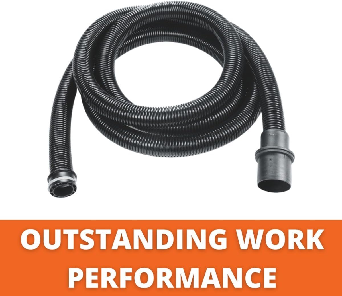 Fein Suction Hose for Efficient Dust Removal - Durable, Flexible Design for Dustex 25 & 35 Wet/Dry Dust Extractors, 35mm Diameter, 4m Length - 31345066010