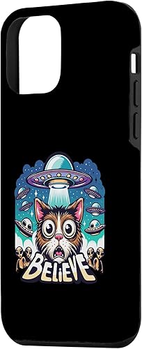 Miniatura 29 de iPhone 13 Pro Max Believe in Ufo - Alien Believer funny cat Case