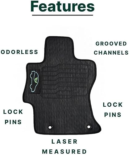 Miniatura 2 de ecoMats - Alfombrillas para todo tipo de clima, se adaptan a Subaru Crosstrek 2018-2023  Subaru Impreza 2017-2023 delantero y juego completo de 2