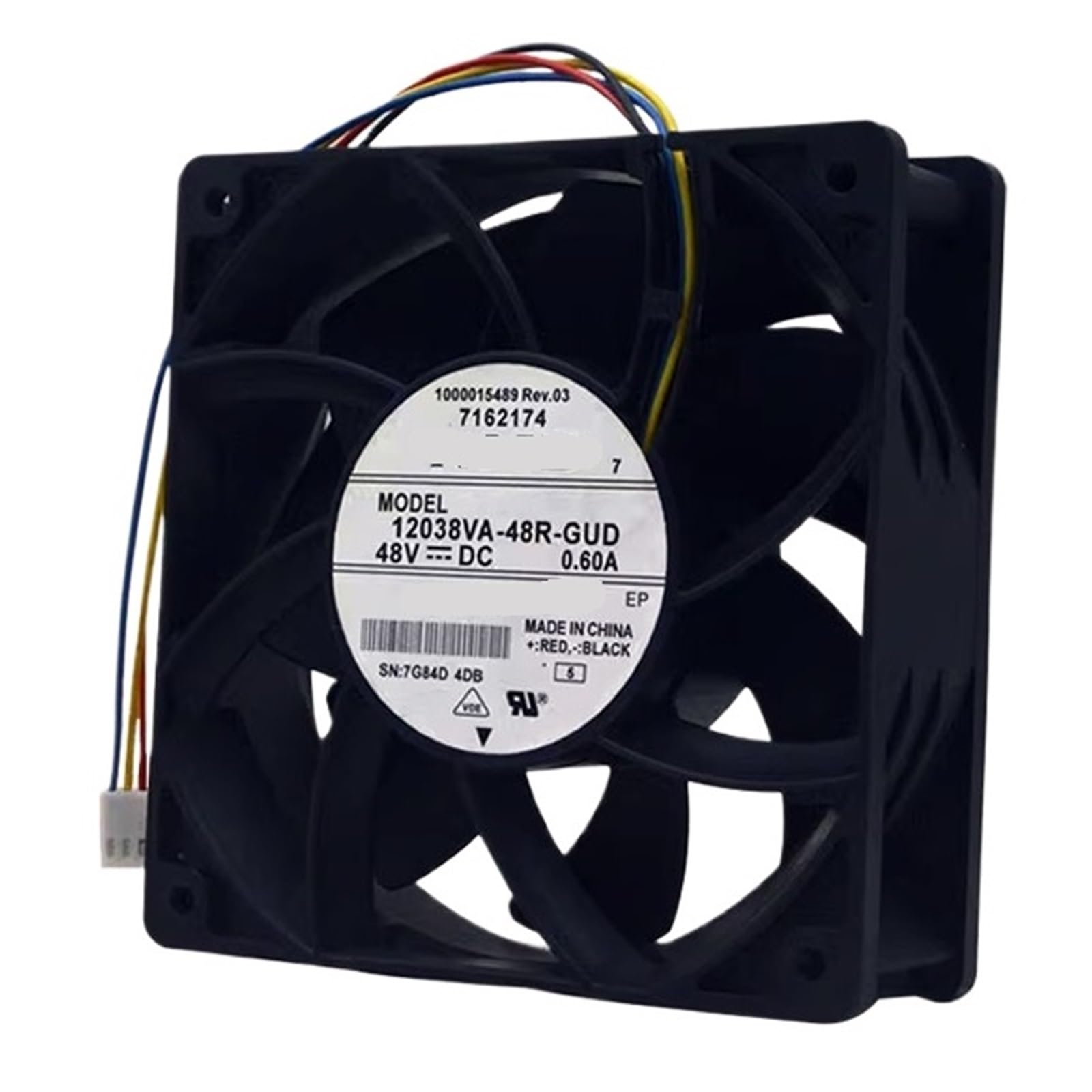 PEQYUACTE 12038VA-48R-GUD 48V 0.60A 12038 120 * 120 * 38mm 12cm Cooling Fan