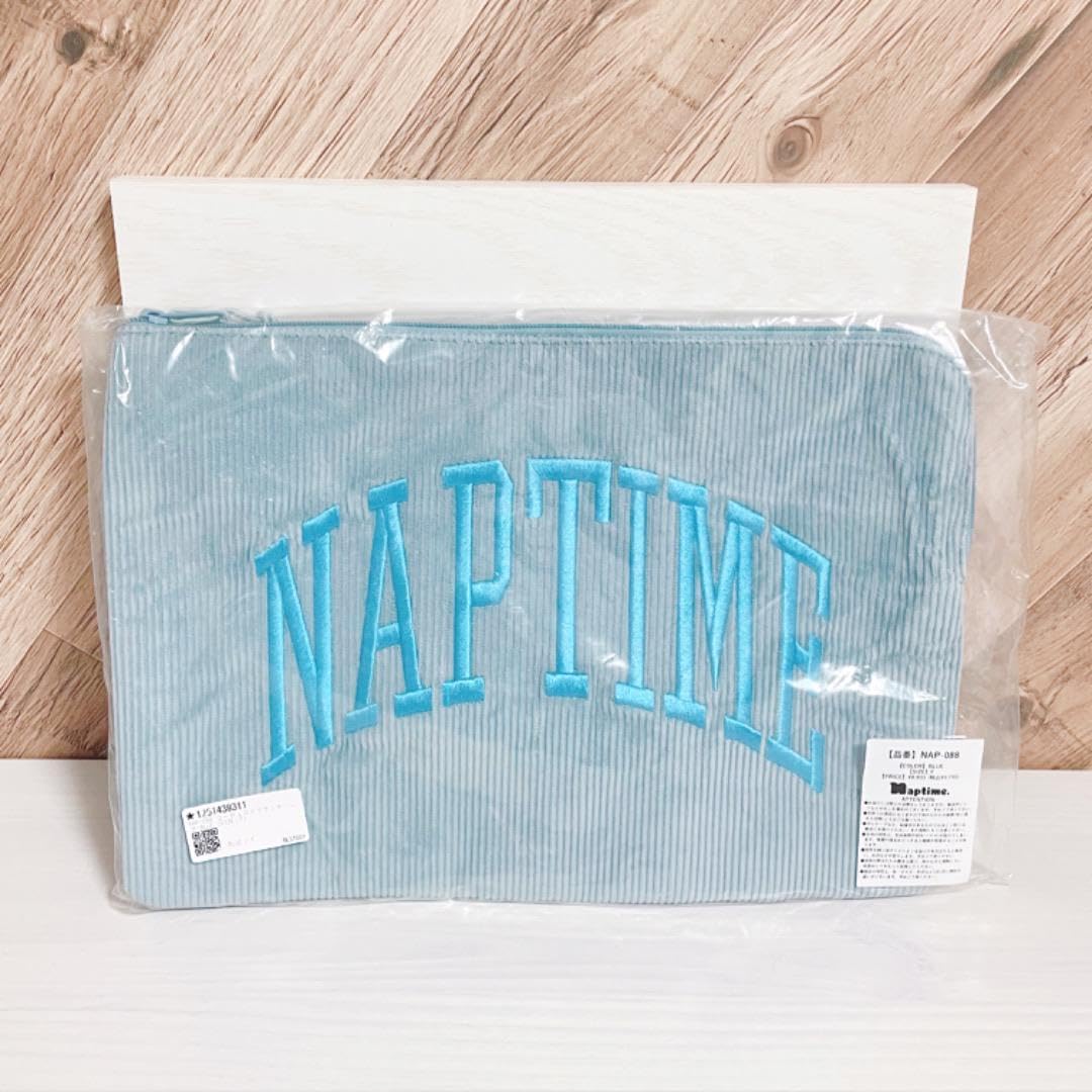 『新品未使用』Naptime コーデュロイクラッチバック【BLUE】 新品未使用』Naptime コーデュロイクラッチバック【BLUE