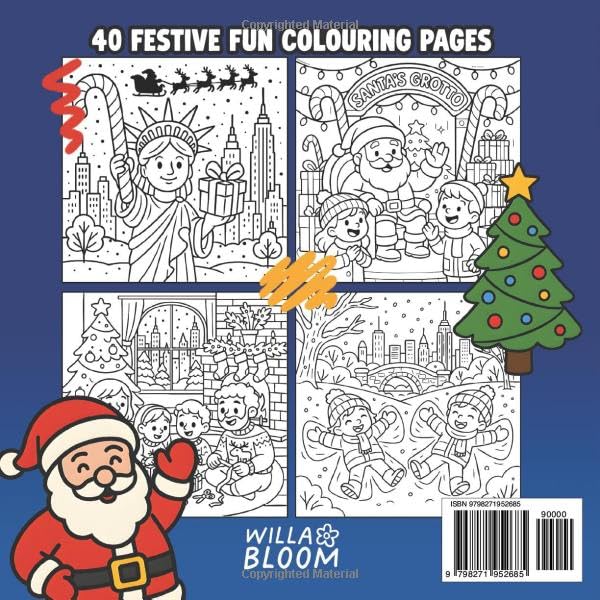 Christmas In New York: A Cozy Festive Colouring Book For Adults And Kids, A Winter Colouring Adventure In The Big Apple - Image 2