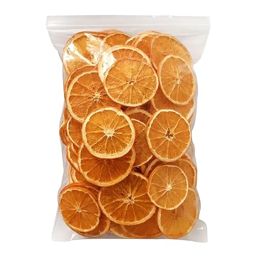 Rebanadas de naranja deshidratada, 10.58 onzas, rebanadas de naranja seca sin azúcar, fruta natural para cócteles, pasteles, manualidades, guirnalda